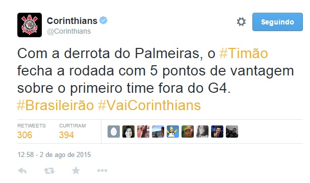 Corinthians no Twitter