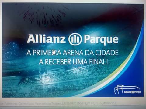A primeira Arena a receber uma final na cidade de São Paulo.