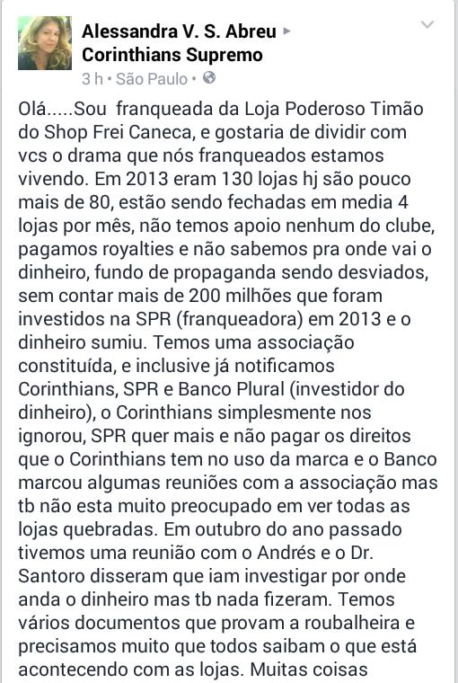 Queremos Explica��es Da Diretoria
